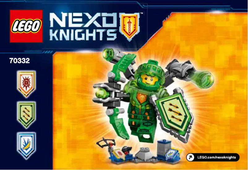 Page 1 de la notice Manuel utilisateur Lego Nexo Knights 70332