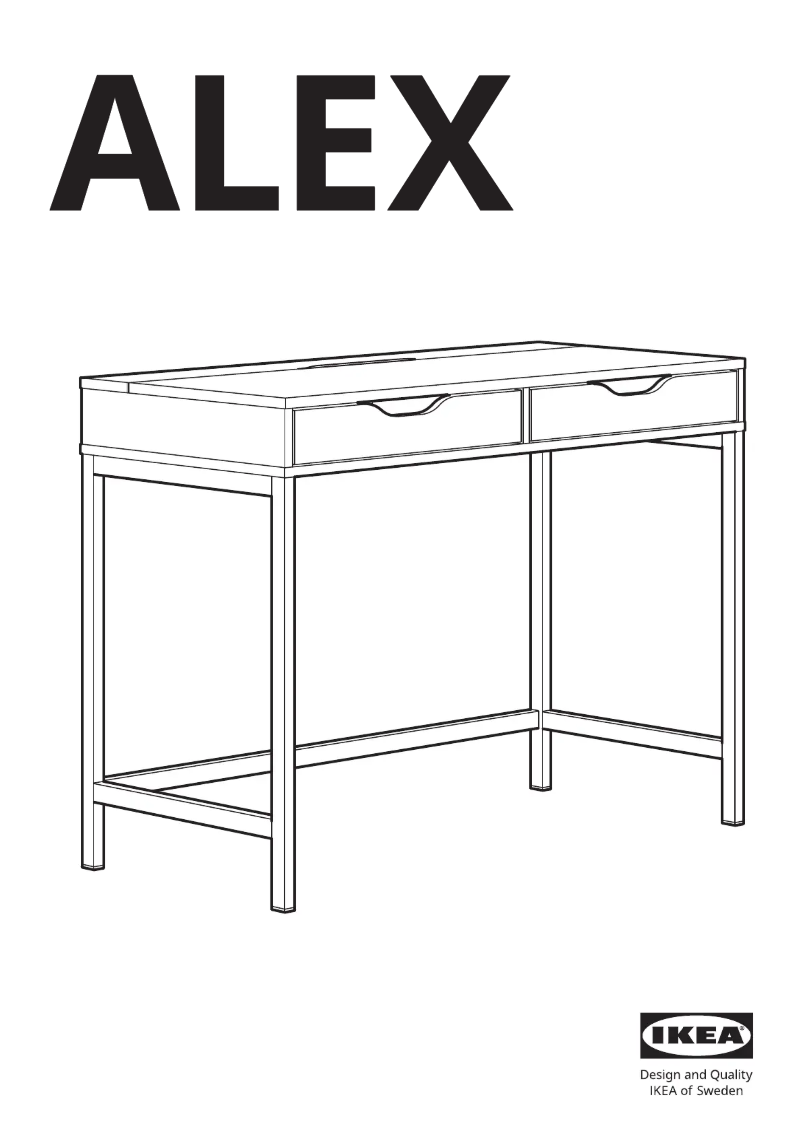 Page 1 de la notice Manuel utilisateur Ikea ALEX 005.485.18