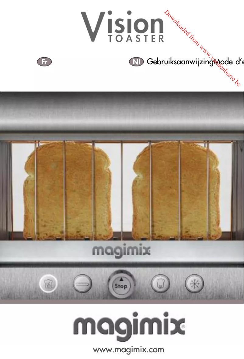 Image de la première page du manuel de l'appareil Vision 111541