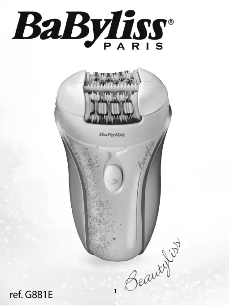 Image de la première page du manuel de l'appareil Beautyliss G881E
