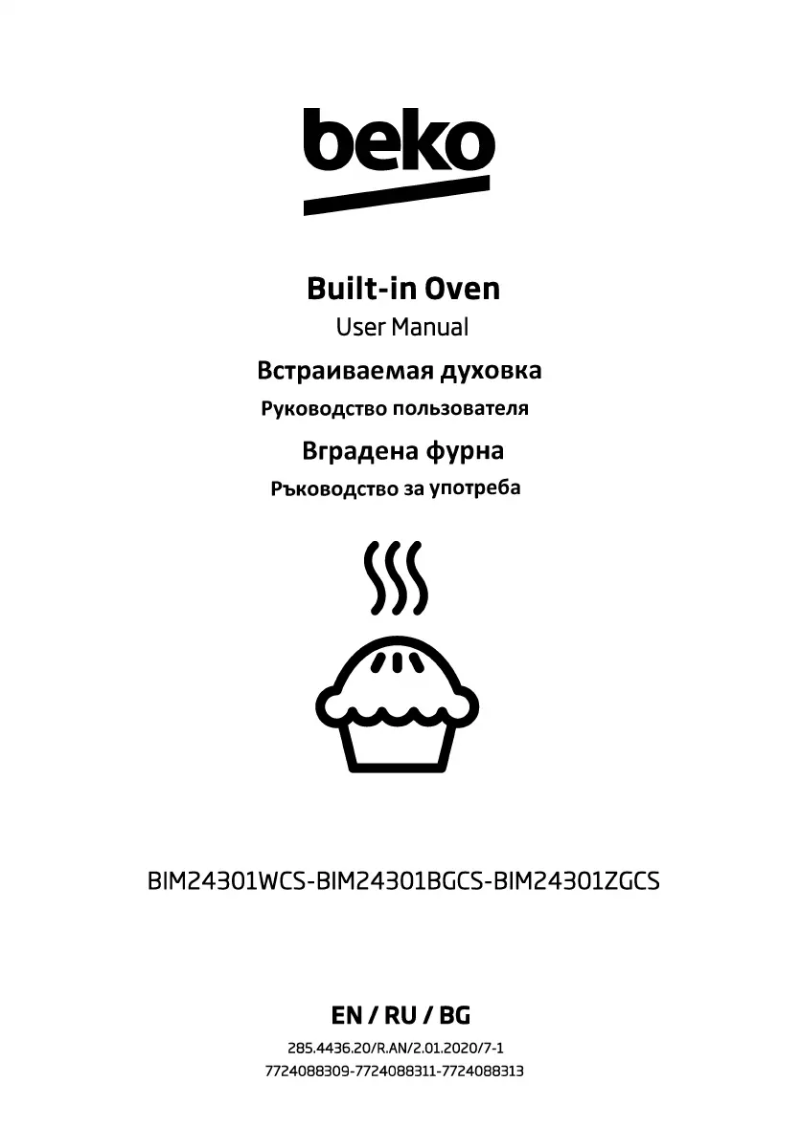 Page n°1 - Manuel utilisateur Beko BIM 24301 ZGCS