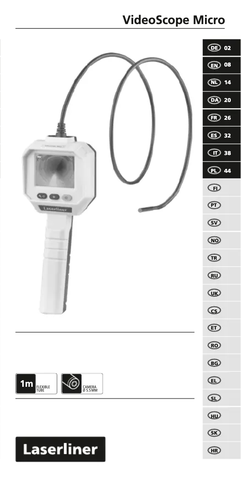 Page n°1 - Manuel utilisateur Laserliner VideoScope Micro
