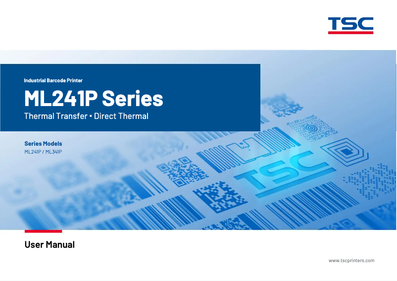 Page 1 de la notice Manuel utilisateur TSC ML240P