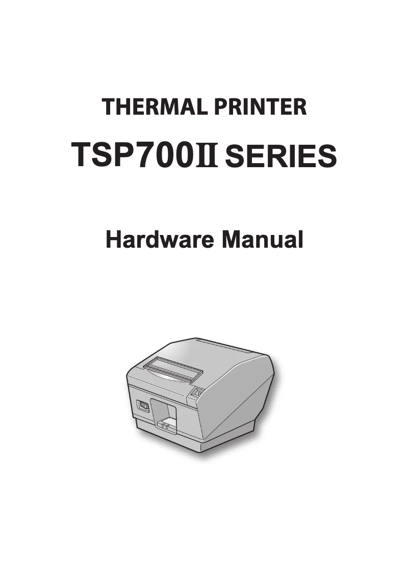 Image de la première page du manuel de l'appareil TSP700II