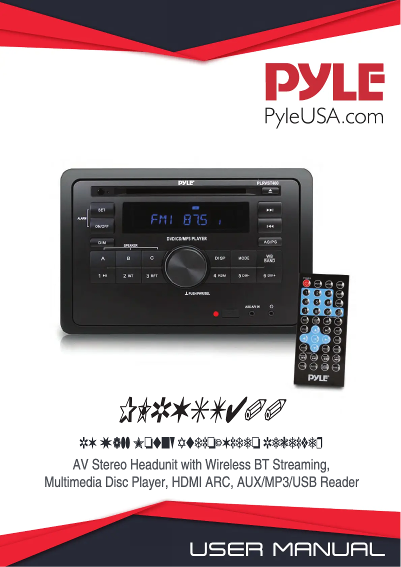 Image de la première page du manuel de l'appareil PLRVST400