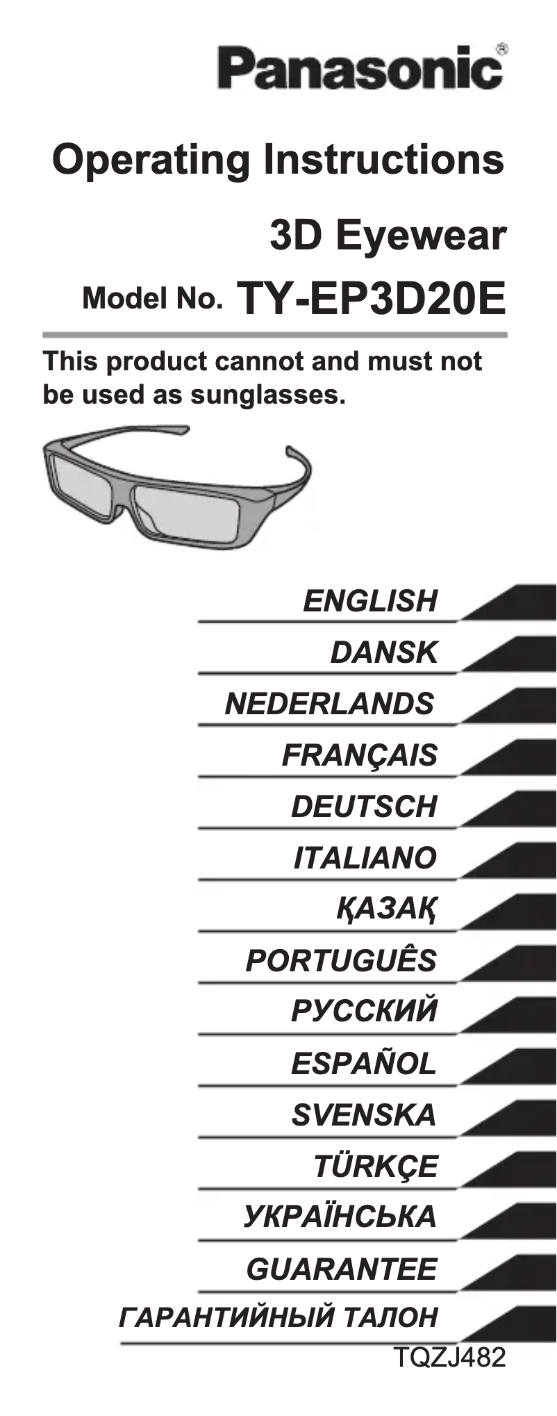 Page 1 de la notice Manuel utilisateur Panasonic TY-EP3D20E