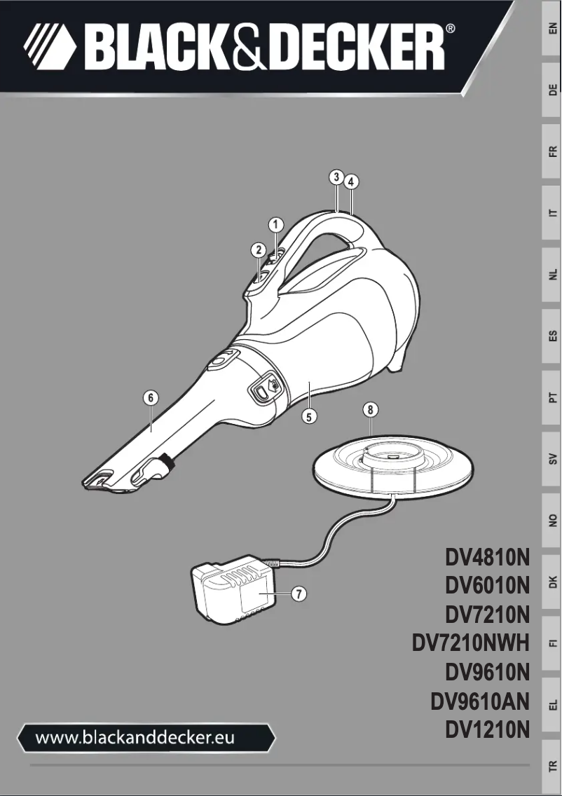 Image de la première page du manuel de l'appareil Dustbuster DV6010N