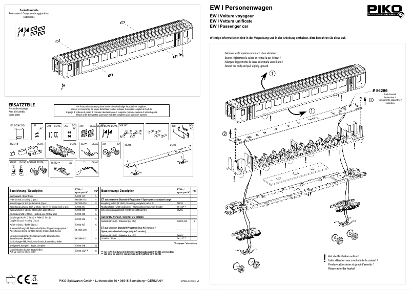 Page n°1 - Manuel utilisateur Piko 96786