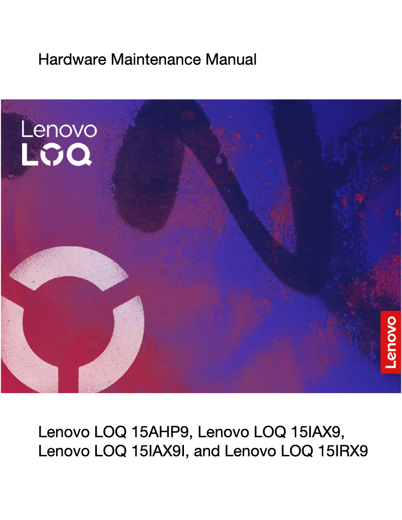Page n°1 - Manuel utilisateur Lenovo LOQ 15IRX9