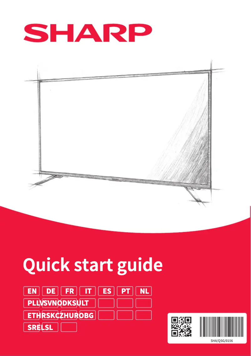 Page n°1 - Guide de démarrage rapide Sharp 42CG6E