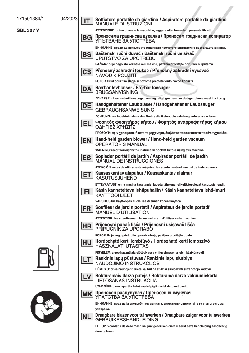 Image de la première page du manuel de l'appareil BL 530 V