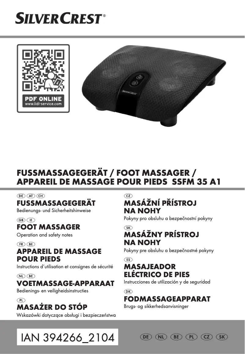 Page 1 de la notice Manuel utilisateur SilverCrest SSFM 35 A1