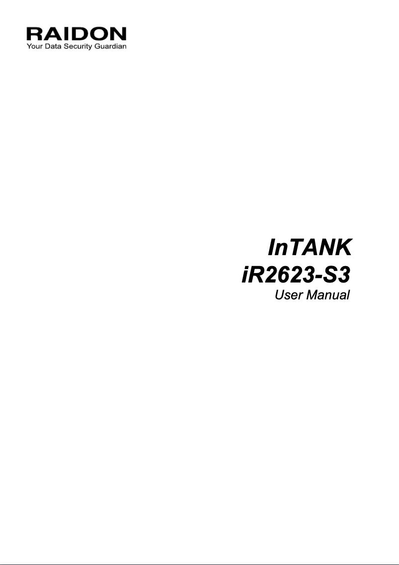 Página 1 del manual Manual de usuario Icy Box iR2623-S3