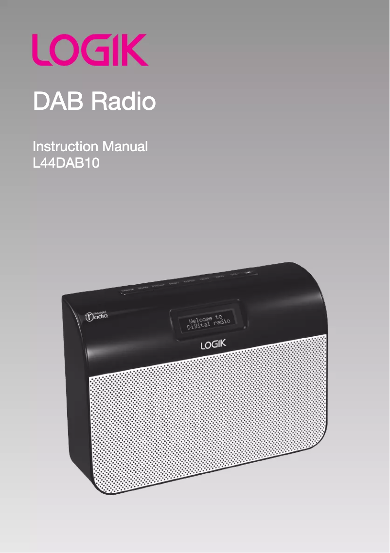 Image de la première page du manuel de l'appareil L44DAB10