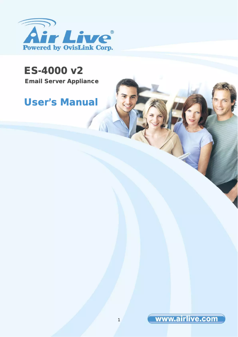 Page 1 de la notice Manuel utilisateur AirLive ES-4000