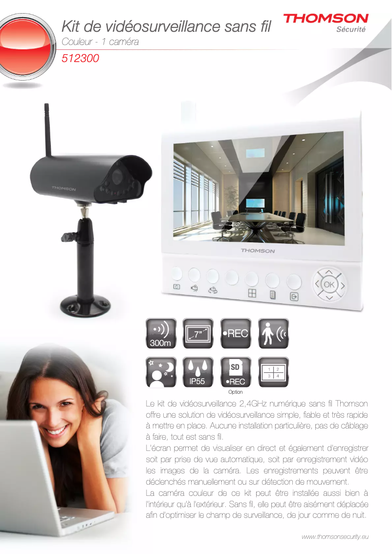 Page n°1 - Fiche technique Thomson 512300
