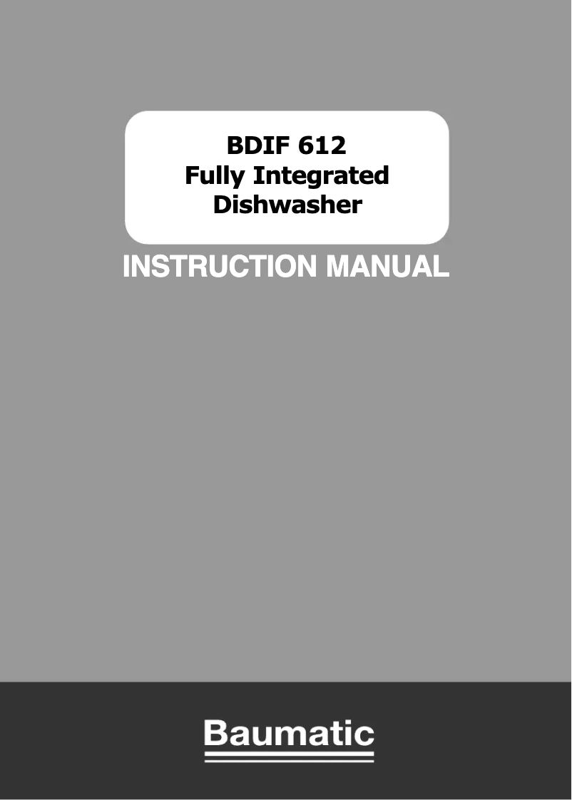 Imagen de la primera página del manual del dispositivo BDIF612