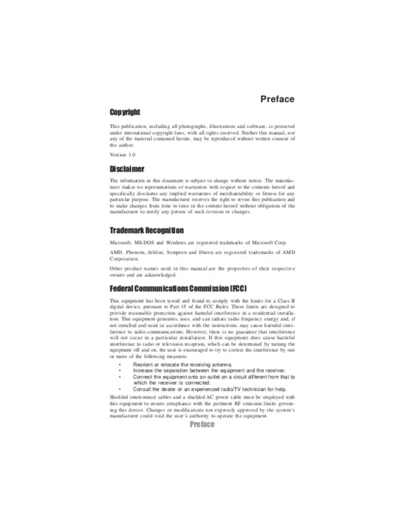 Page n°1 - Manuel utilisateur ECS A785GM-M7