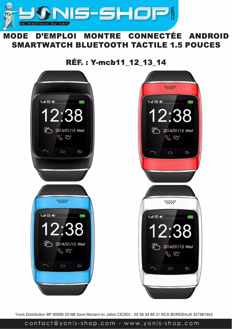 Image de la première page du manuel de l'appareil Y-MCB12