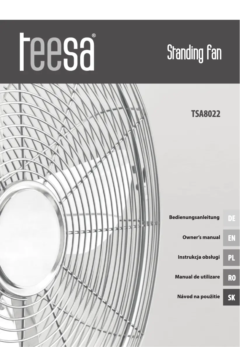 Page n°1 - Manuel utilisateur Teesa TSA8022