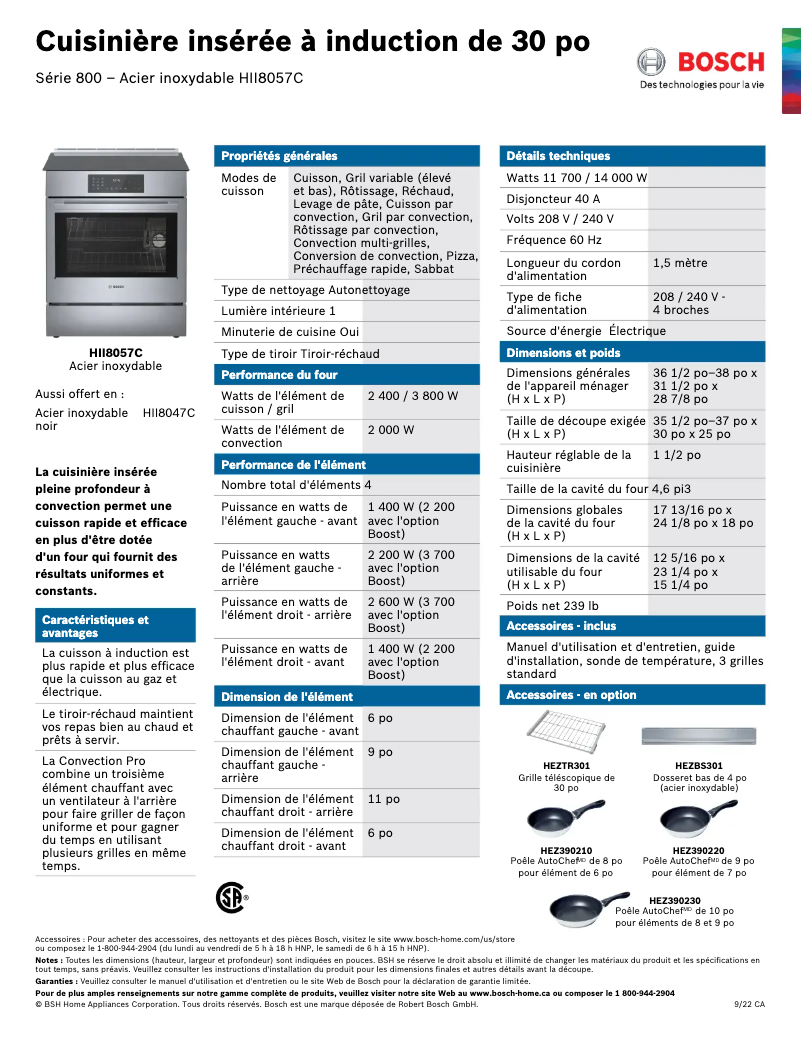Image de la première page du manuel de l'appareil HII8057C