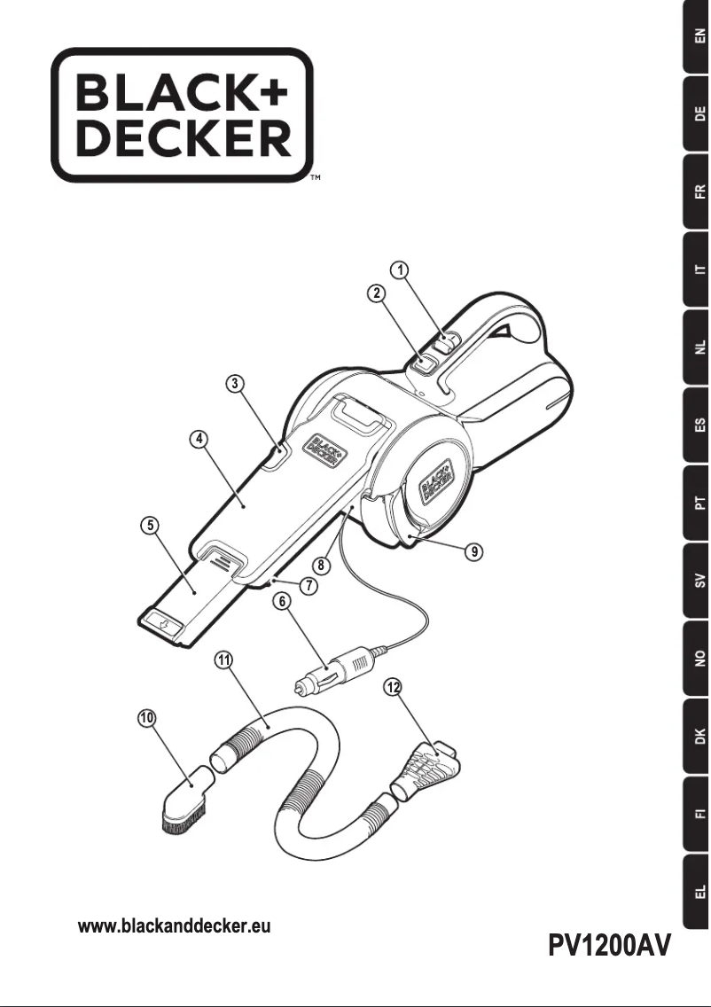 Page n°1 - Manuel utilisateur Black & Decker PV1200