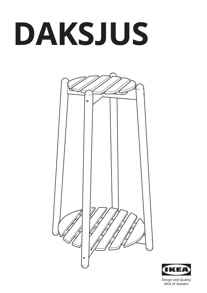 Page 1 de la notice Manuel utilisateur Ikea DAKSJUS 505.670.19