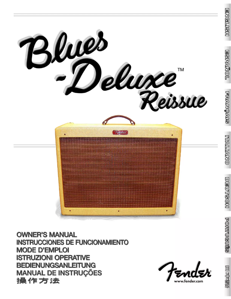 Página 1 del manual Manual de usuario Fender Blues Deluxe Reissue