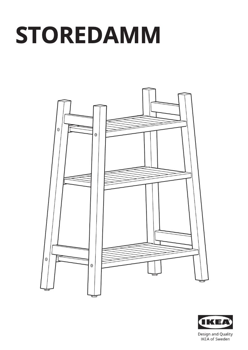 Page 1 de la notice Manuel utilisateur Ikea STOREDAMM 305.761.66