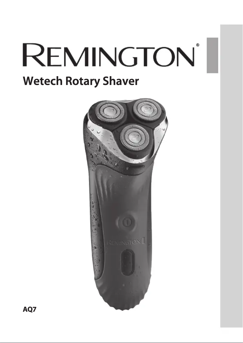 Page 1 de la notice Manuel utilisateur Remington AQ7