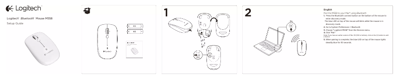 Page n°1 - Manuel utilisateur Logitech M-R0008