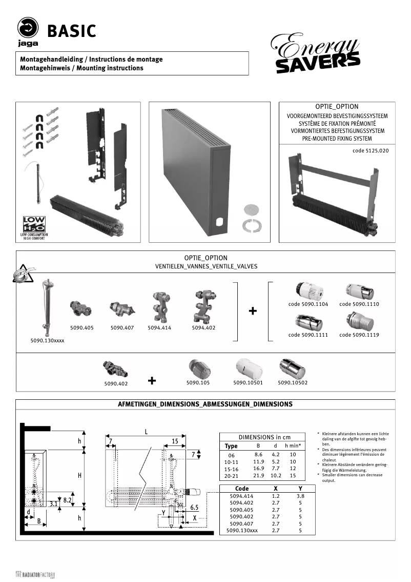 Page 1 de la notice Manuel utilisateur Jaga Basic