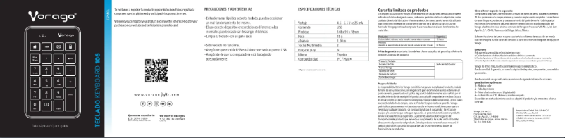 Page n°1 - Manuel utilisateur Vorago KB-106