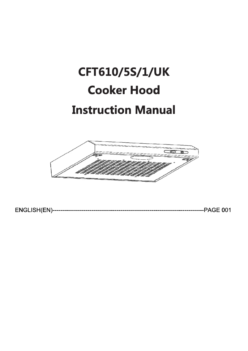 Page n°1 - Manuel utilisateur Candy CFT610/5S/1/UK