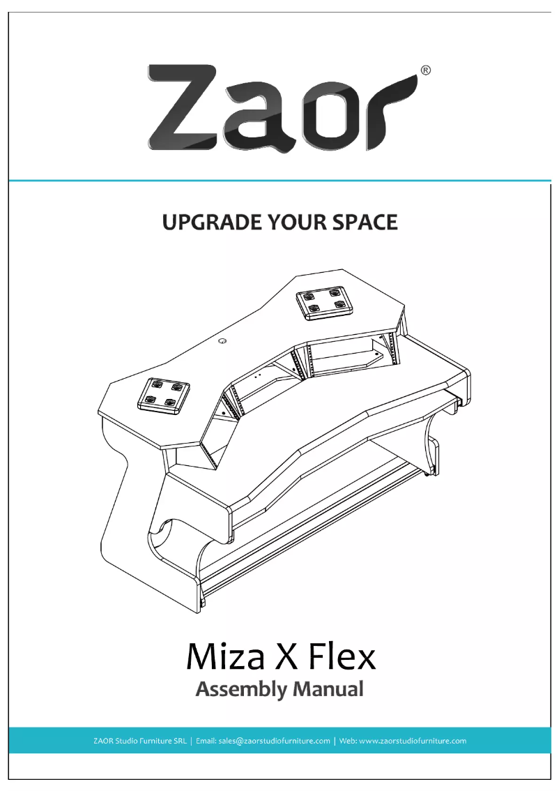 Page 1 de la notice Manuel utilisateur Zaor Miza X2 Flex