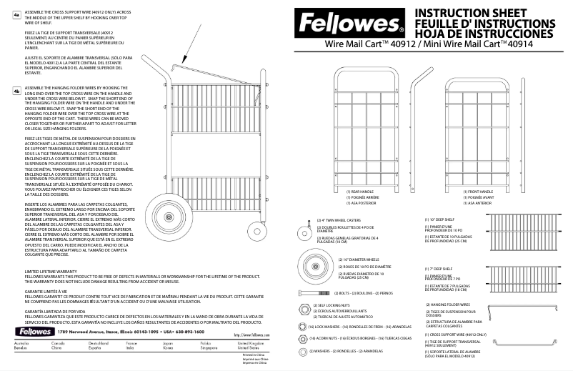 Image de la première page du manuel de l'appareil 40912