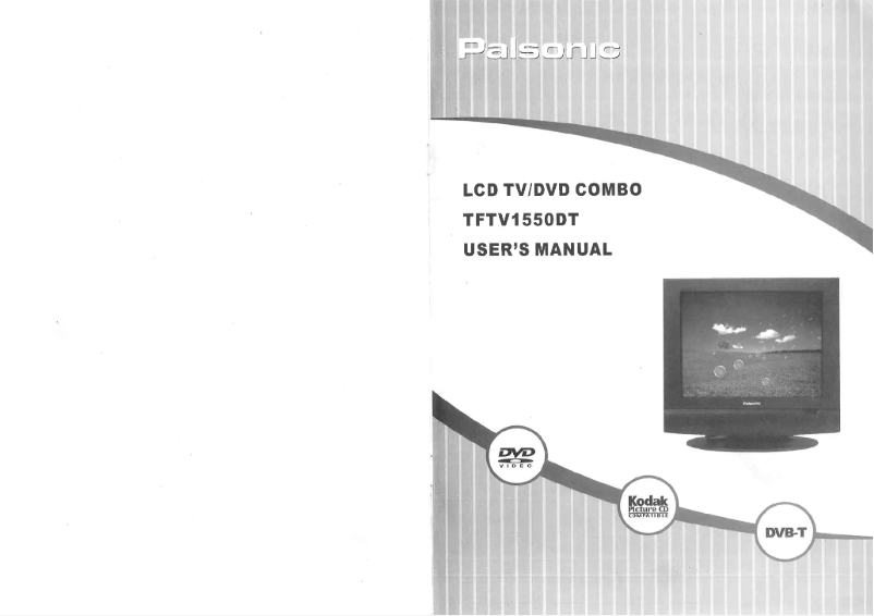Page n°1 - Manuel utilisateur Palsonic TFTV1550DT