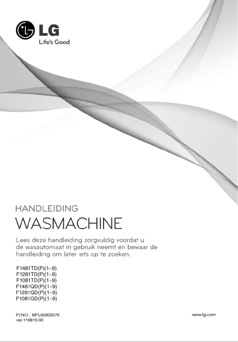 Page n°1 - Manuel utilisateur LG F1081QD