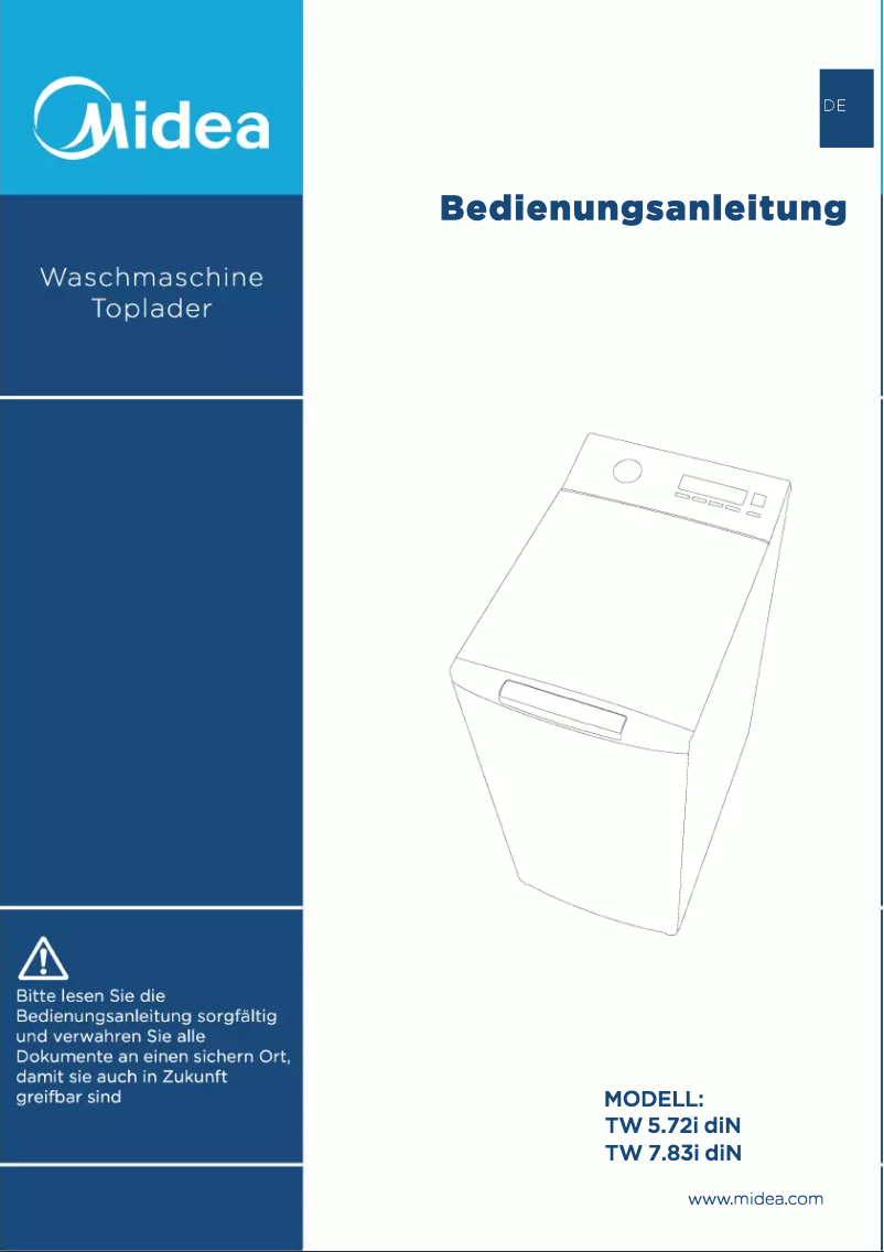 Image de la première page du manuel de l'appareil TW 5.72i diN