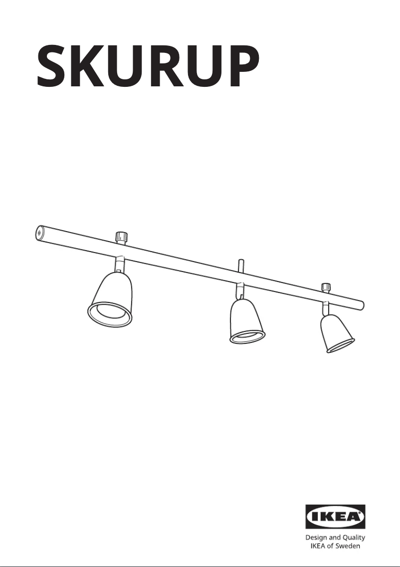 Page 1 de la notice Manuel utilisateur Ikea SKURUP 705.241.37