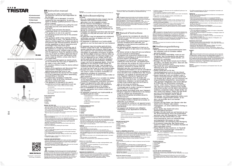 Image de la première page du manuel de l'appareil PD-8900