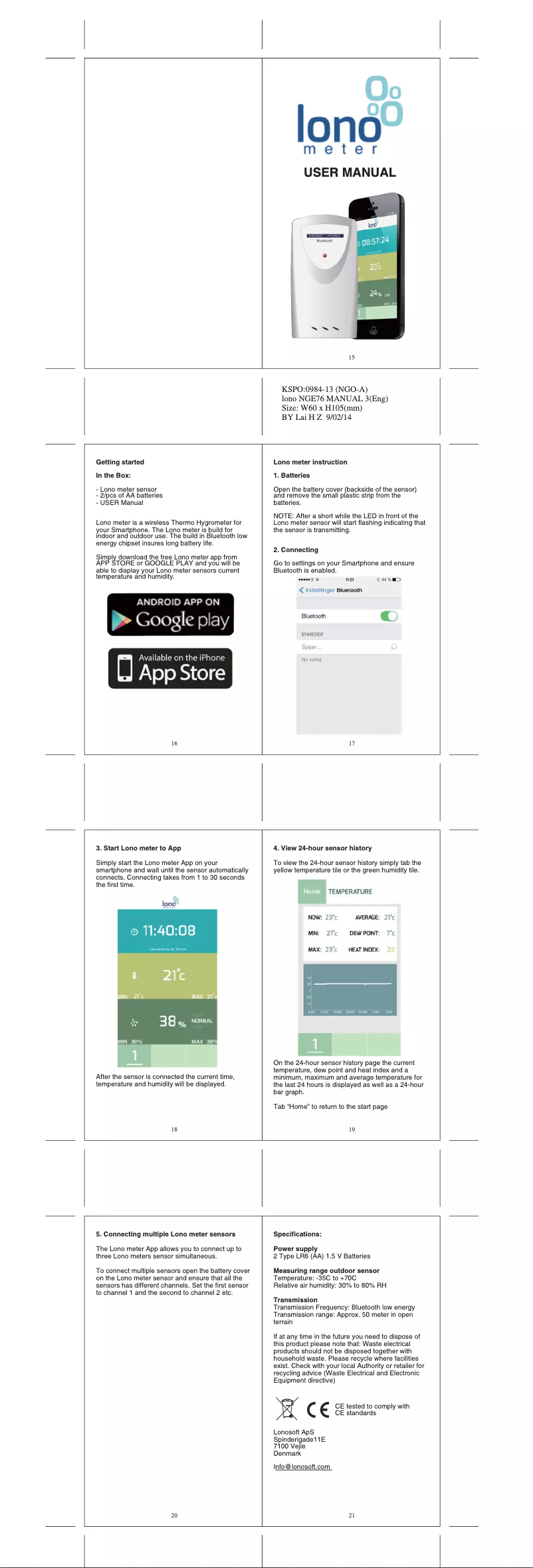 Página 1 del manual Manual de usuario Ventus W030