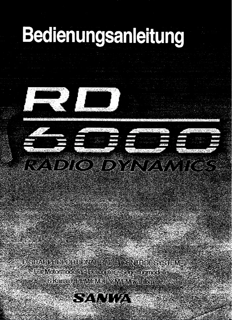 Page 1 de la notice Manuel utilisateur Sanwa RD6000