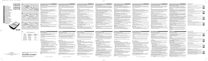 Page n°1 - Mode d'emploi Philips MultiLife SCB4355CB