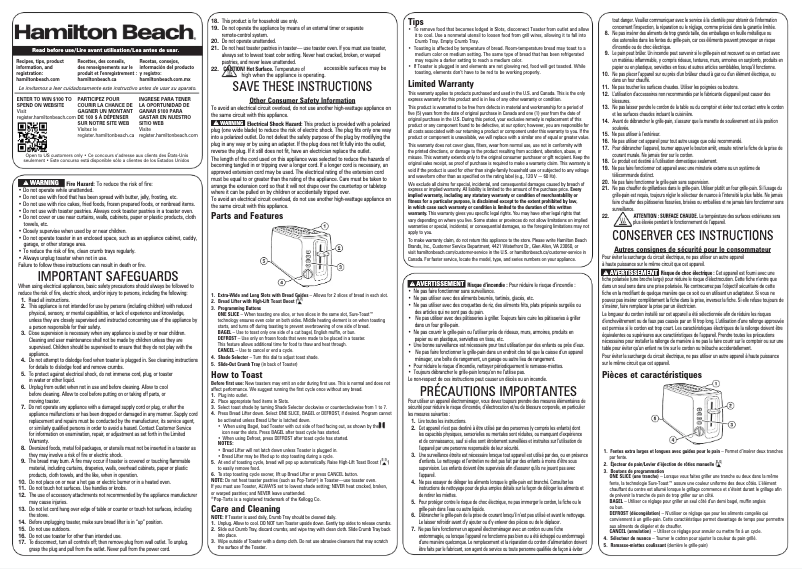 Image de la première page du manuel de l'appareil 24820