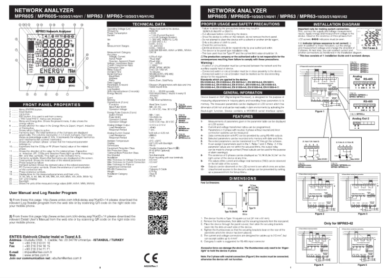 Page n°1 - Guide de démarrage rapide ENTES MPR-60S-41
