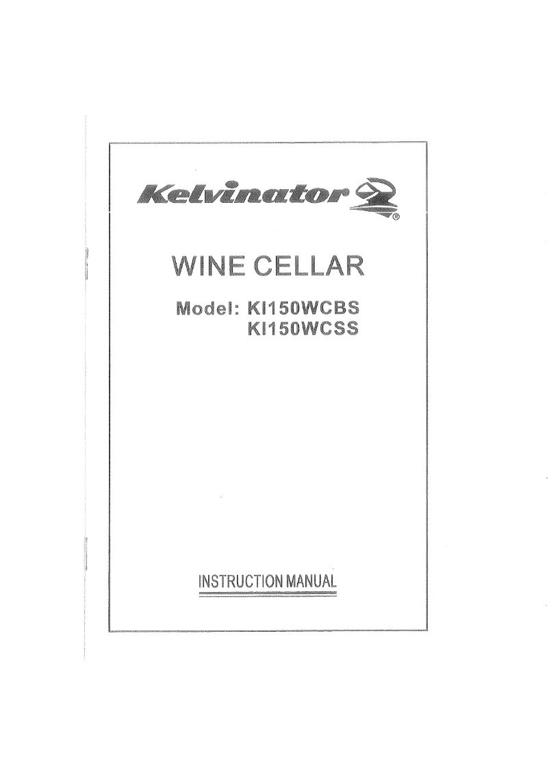 Page n°1 - Manuel utilisateur Kelvinator KI150WCBS