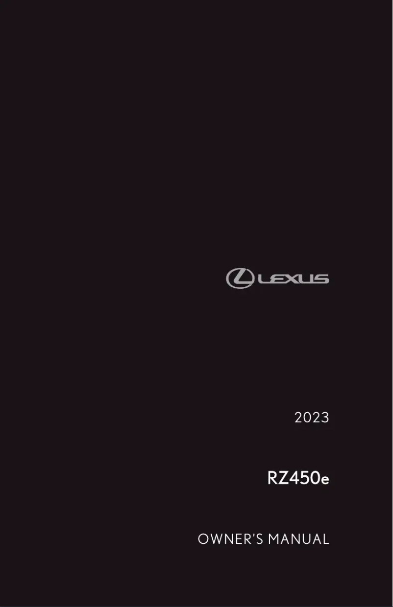 Imagen de la primera página del manual del dispositivo RZ 450e (2023)