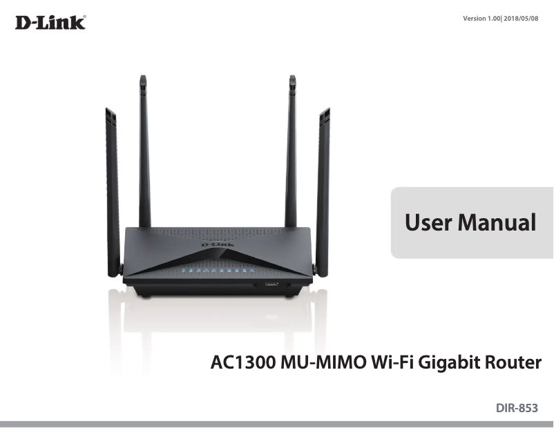 Page n°1 - Manuel utilisateur D-Link DIR-853