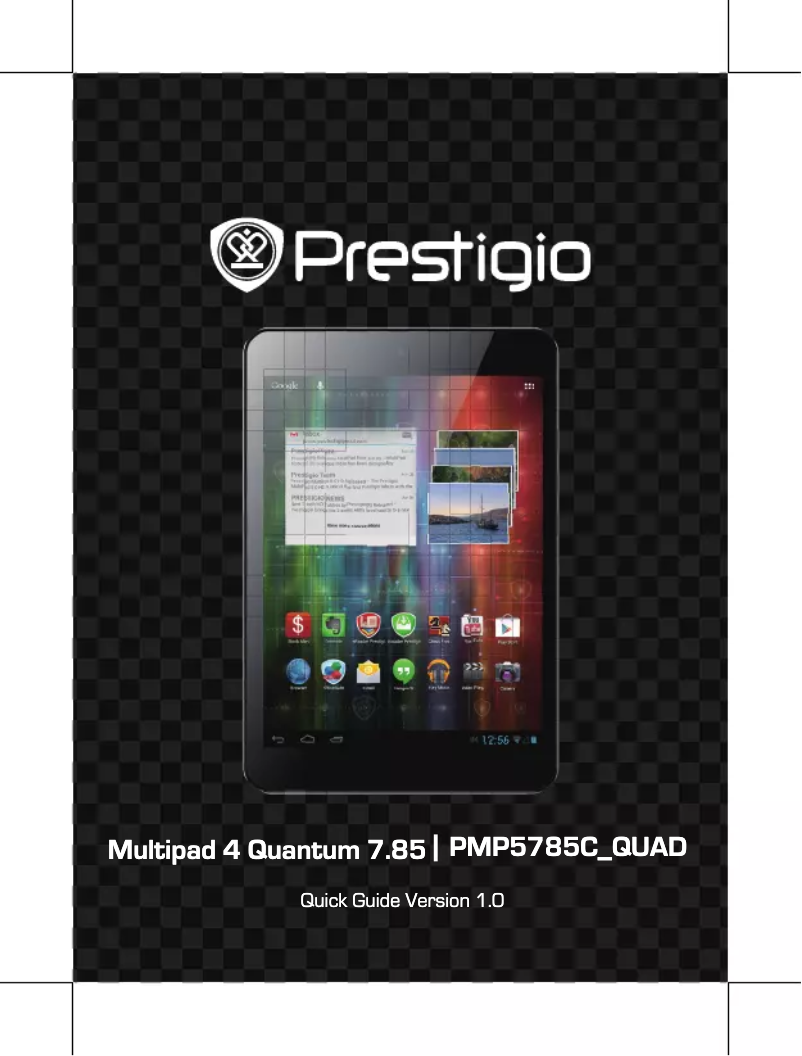 Page 1 de la notice Manuel utilisateur Prestigio Multipad 4 Quantum 7.85 PMP5785C_QUAD
